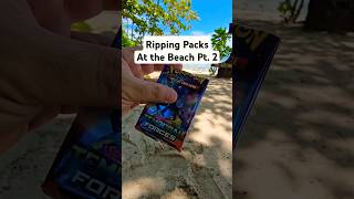 We open pokemon packs at the Beach part 2 pokemon pokemtontradingcardgame pokemoncards [upl. by Elmore]