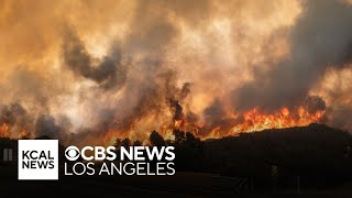 Watch live Three California fires burn out of control in LA Orange and San Bernardino Counties [upl. by Vikki]