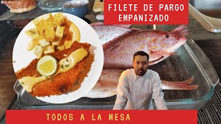 CROCANTE FILETE DE PARGO EMPANIZADO 🐟🙌tres preparaciones con pargo parte  2👍🤤 [upl. by Colene]