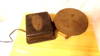 Antique 1907 FARADAY Electrical Fire AlarmSchool Bell Working [upl. by Emsmus]