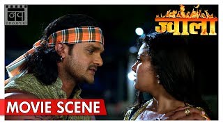 Jwala  Khesari Lal Yadav Tanushree Chatterjee  Bhojpuri Romantic Emotional Scene  Nav Bhojpuri [upl. by Yelroc]