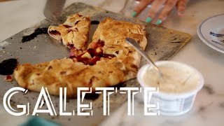 How to make Galette  A free form Fruit Tart Recipe [upl. by Weitzman]