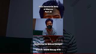 2025 Senatorial Bets ni Marcos Part 20  philippines [upl. by Ttenaej]