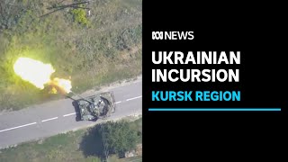 Ukrainian forces advance 30km into Russia Zelenskyy explains incursions goals  ABC News [upl. by Laenaj]