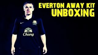 New EVERTON Away Shirt 2012  13  Unboxing [upl. by Esiocnarf]