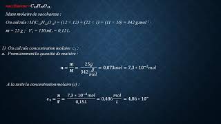 CHIMIE Exercice solution aqueuse [upl. by Olwen]