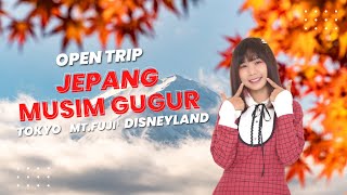 REKOMENDASI PAKET OPENTRIP TOUR JEPANG OKTOBER SEPTEMBER NOVEMBER MUSIM GUGUR 5 HARI 4 MALAM [upl. by Marielle]