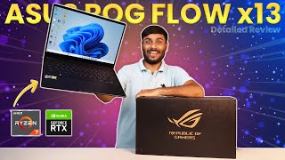 ASUS ROG FLOW X13 2023 REVIEW amp UNBOXING WITH DETAILED REVIEW BENCHMARKS GAMEPLAY PRODUCITVITY🔥 [upl. by Ecinnaj]