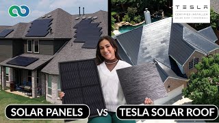 Solar Panels vs Tesla Solar Roof [upl. by Inman]