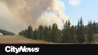 Dramatic scenes at Jasper National Park evacuation [upl. by Tripp94]