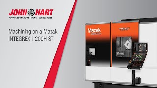 Mazak INTEGREX i 200H ST Cutting Demonstration [upl. by Tremayne531]