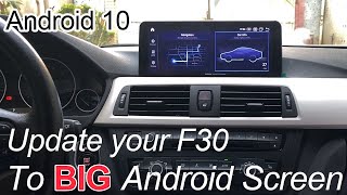 How to install BMW F30 3 Series 1025 inch Android big screen [upl. by Rena]