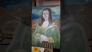 1of3 monalisa lagioconda lisagherardini meets salvatormundi jesus leonardodavinci study draw [upl. by Anitsugua]