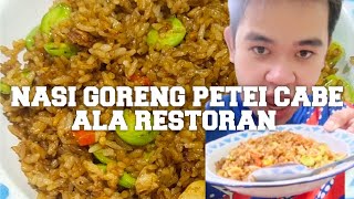 MUKBANG NASI GORENG PETAI CABE ALA RESTORAN MUKBANG [upl. by Adnahsal518]