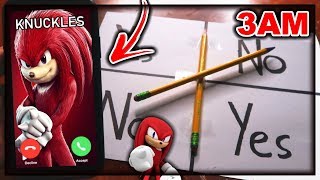 DO NOT PLAY CHARLIE CHARLIE WHEN CALLING KNUCKLES FROM SONIC THE HEDGEHOG AT 3AM THIS IS WHY [upl. by Sirtaeb511]