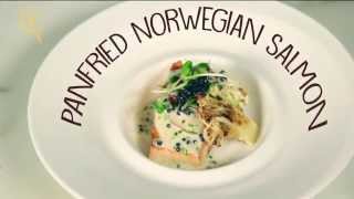 Recipe Panfried Norwegian Salmon [upl. by Nylirak]