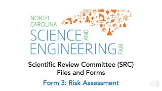 Form 3  Risk Assessment  North Carolina Science and Engineering Fair [upl. by Ilime571]