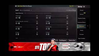 STE TOP PUBG SENSITIVITY AND ADVANCE SETTINGS toppubgm [upl. by Euqinue]