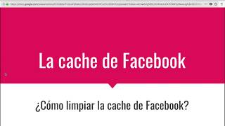 Limpiar la cache de Facebook [upl. by Mairim]