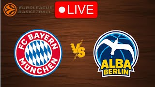 🔴 Live Bayern vs Alba Berlin  EuroLeague 20242025  Live Play by Play Scoreboard [upl. by Rey765]