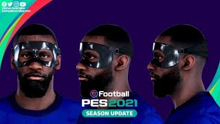 PES 2021 RUDİGER FACE V1 [upl. by Annaerda]