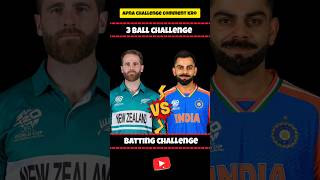 Virat Kohli vs Kane Williamson  3 Ball Challenge 🔥 Real cricket 24  Batting Tips shorts cricket [upl. by Kumagai]