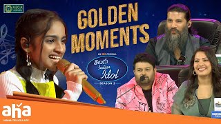 Telugu Indian Idol Season 3  Golden Moments  Thaman Karthik Geetha  ahavideoIN [upl. by Anedal]