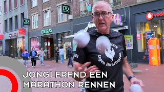 Jonglerend een marathon rennen Ik doe 54000 worpen per marathon [upl. by February]