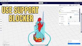 How To Use Support Blocker in Cura [upl. by Atterbury277]