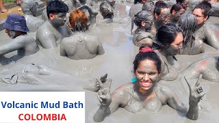 VOLCANIC MUD BATH I El TOTUMO I Travelling Colombia I Cartagena [upl. by Brause570]