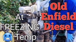 Trying to start 2 old stationary engines at freezing temp Engine cold start But Will it run [upl. by Onstad]