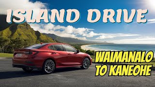 Scenic Drive Around Oahu Part 2 Beautiful Waimanalo Kailua Kaneohe [upl. by Daphie245]