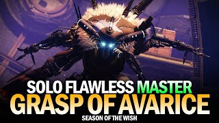 Solo Flawless Master Grasp of Avarice Dungeon Destiny 2 [upl. by Lihka]