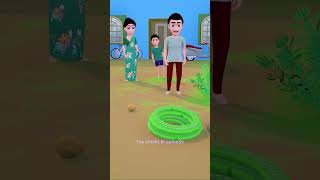 sanp sanp chinki sanp agya comedytimetoons funny comedy animated 3danimation bhabhicomedy [upl. by Mighell9]