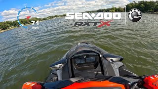 Top Speed Run On A 2023 SeaDoo RXTX 300 [upl. by Allana]