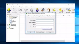 Cara Instal Internet Download Manager  IDM  Full Version  Registration Complete [upl. by Alin]