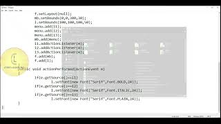 Java  Swing class JCheckBoxMenuItem  add ActionListener 2  CodeLearning [upl. by Viole888]