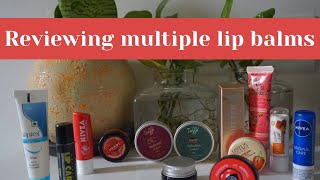 Reviewing Multiple LIP BALMS [upl. by Veal529]