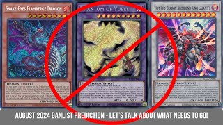 August 2024 Banlist Prediction  nO sOoNeR tHaN [upl. by Suoivart]