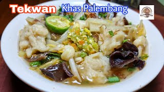 Tekwan Khas Pelambang Komplit dengan Kuah Kaldu Udang [upl. by Eicirtap]