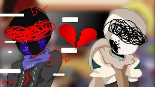 sans au react to errorink family part one of tiktok video [upl. by Sihonn]