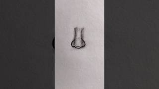 Nose drawing easy trick nosedrawing shorts ytshorts trending noseart [upl. by Ynattirb]