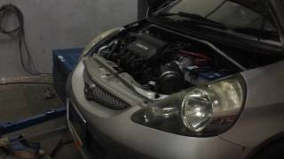 Honda Jazz L15A On Dyno [upl. by Alaet]