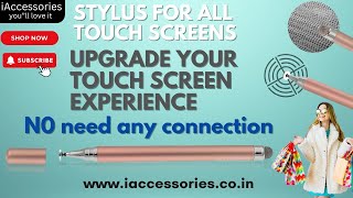 iAccessories Twin Tip Fiber Silicon Stylus Pen  Perfect for All Touch Screensiaccessoriesstylus [upl. by Etireuqram]