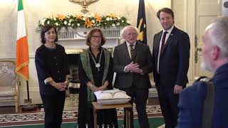 President Higgins receives the Collier de l’Hermine [upl. by Laurene]