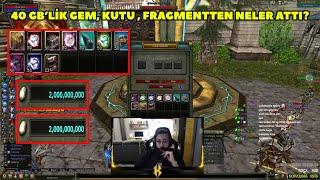 Kaithnys  Agartha 40 GBye 50şer Adet Gem Kutu Fragment Kırdırıyor  Knight Online [upl. by Dias]