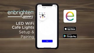 75735 79617 Enbrighten Smart LED WiFi Cafe Lights  Setup amp Pairing [upl. by Schoof912]