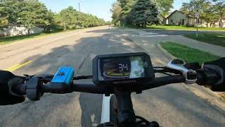 Top speed run Aostirmotor S18 ebike AOSTIRMOTOR [upl. by Pelson]