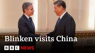 China’s Xi Jinping meets US Secretary of State Antony Blinken  BBC News [upl. by Mourant]