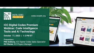 Webinar New Code Intelligence Tools Added to ICC Digital Codes Premium [upl. by Otrebmal]